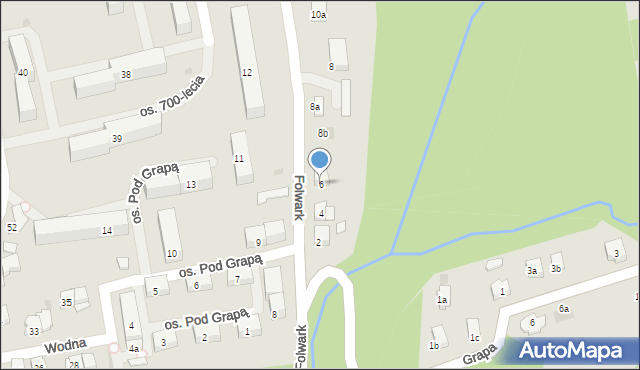 Żywiec, Folwark, 6, mapa Żywiec