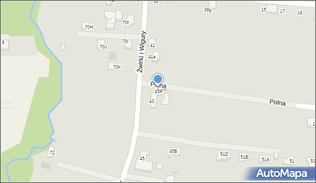 Andrychów, Franciszka Żwirki i Stanisława Wigury, 43A, mapa Andrychów