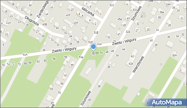 Biała Podlaska, Franciszka Żwirki i Stanisława Wigury, 52, mapa Białej Podlaskiej