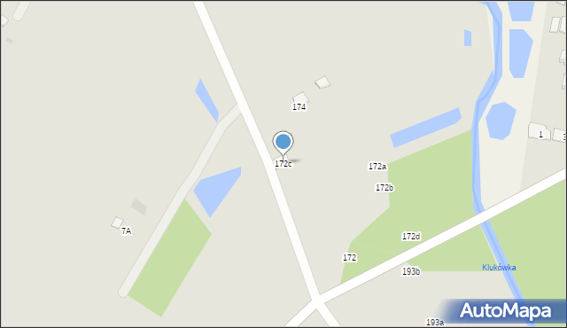 Biała Podlaska, Francuska, 172c, mapa Białej Podlaskiej