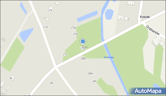 Biała Podlaska, Francuska, 172d, mapa Białej Podlaskiej