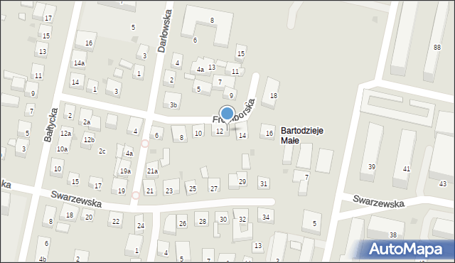 Bydgoszcz, Fromborska, 12a, mapa Bydgoszczy