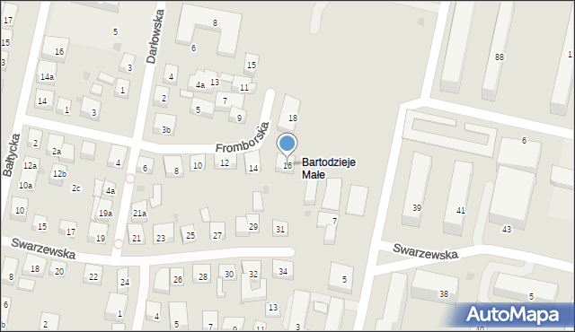 Bydgoszcz, Fromborska, 16, mapa Bydgoszczy