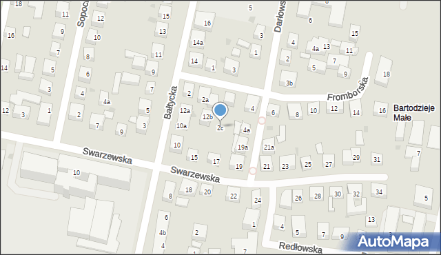 Bydgoszcz, Fromborska, 2c, mapa Bydgoszczy