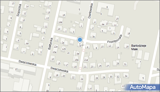 Bydgoszcz, Fromborska, 4, mapa Bydgoszczy