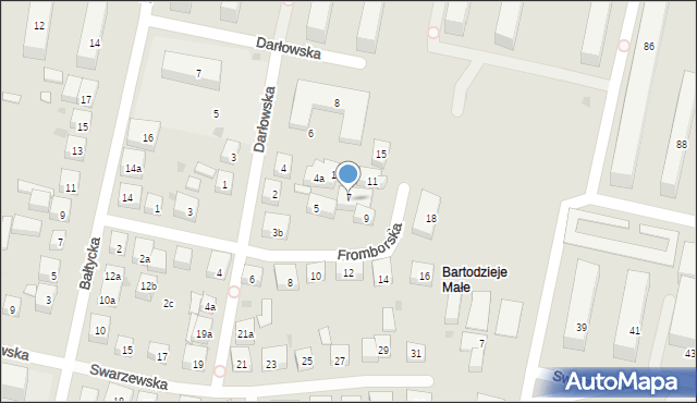 Bydgoszcz, Fromborska, 7, mapa Bydgoszczy