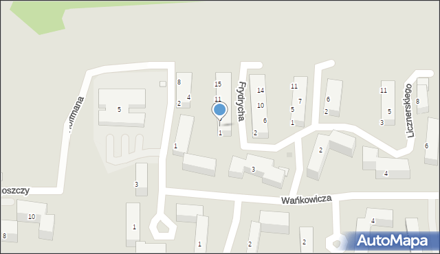 Bydgoszcz, Frydrycha Władysława, 3, mapa Bydgoszczy