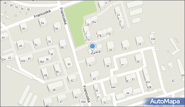 Bytom, Francuska, 41A, mapa Bytomia