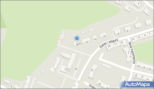 Chełm, Franciszka Żwirki i Stanisława Wigury, 16, mapa Chełma