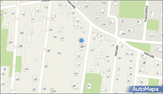 Chotomów, Franciszka Żwirki i Stanisława Wigury, 2B, mapa Chotomów