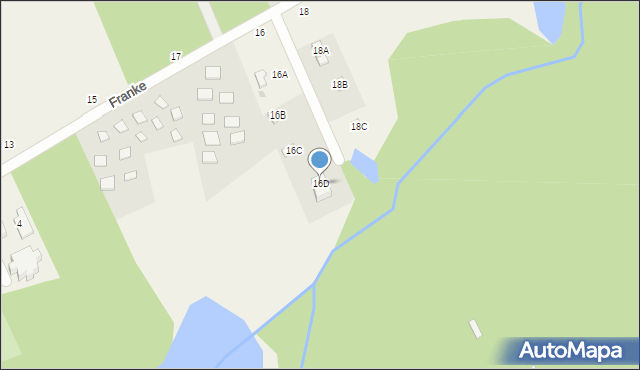 Dzierżązna, Franke Karola, 16D, mapa Dzierżązna