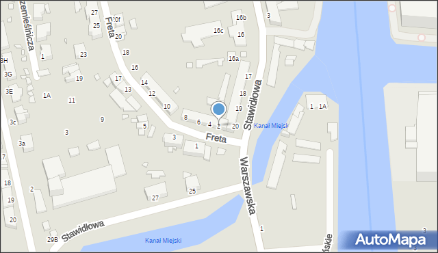 Elbląg, Freta, 2, mapa Elbląga