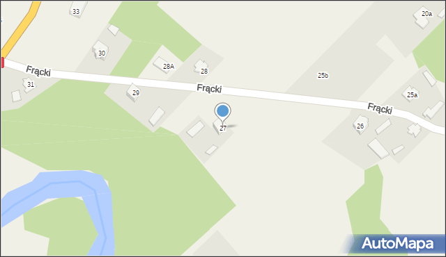 Frącki, Frącki, 27, mapa Frącki