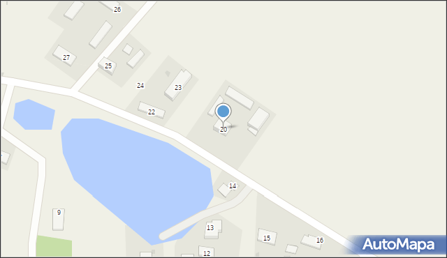 Frąknowo, Frąknowo, 20, mapa Frąknowo