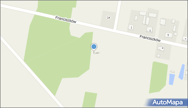 Franciszków, Franciszków, 2a, mapa Franciszków