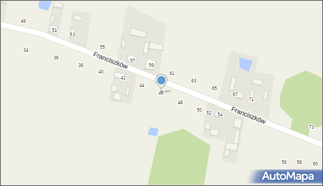 Franciszków, Franciszków, 46, mapa Franciszków