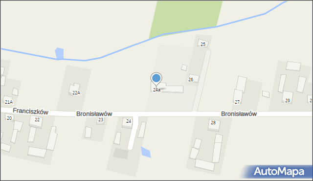 Franciszków, Franciszków, 24a, mapa Franciszków