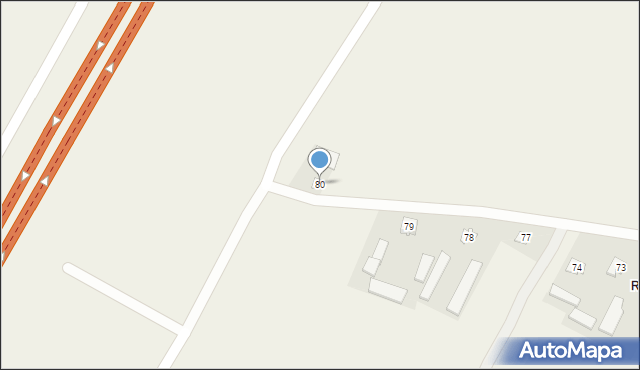 Franciszków, Franciszków, 80, mapa Franciszków