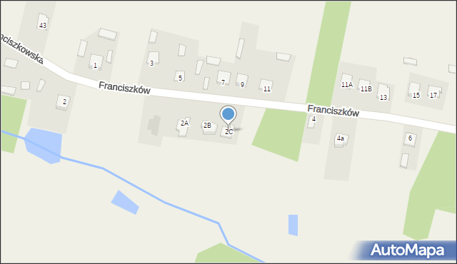 Franciszków, Franciszków, 2C, mapa Franciszków