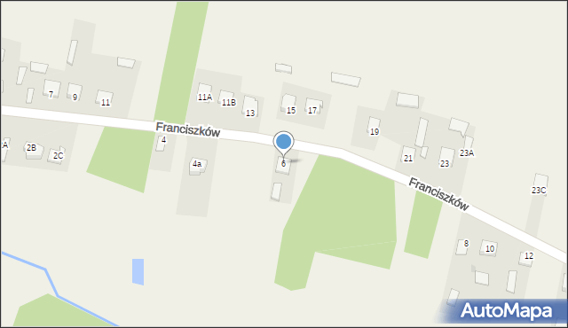 Franciszków, Franciszków, 6, mapa Franciszków