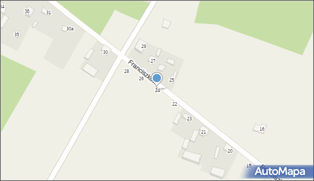 Franciszków, Franciszków, 24, mapa Franciszków