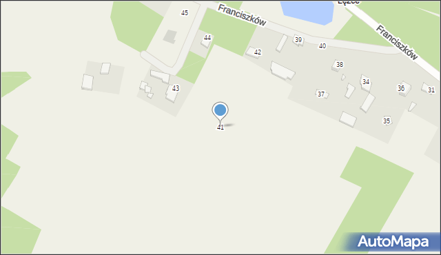 Franciszków, Franciszków, 41, mapa Franciszków