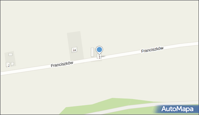 Franciszków, Franciszków, 1, mapa Franciszków