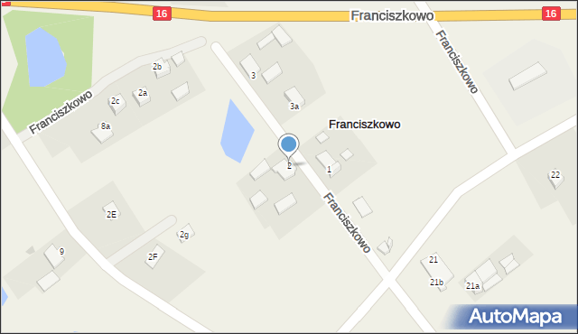 Franciszkowo, Franciszkowo, 2, mapa Franciszkowo