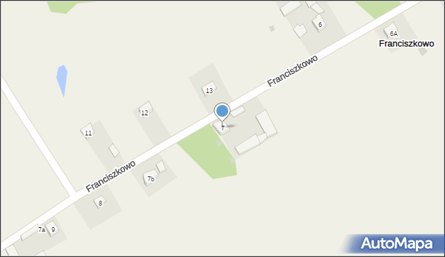 Franciszkowo, Franciszkowo, 7, mapa Franciszkowo