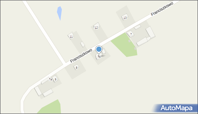 Franciszkowo, Franciszkowo, 7b, mapa Franciszkowo