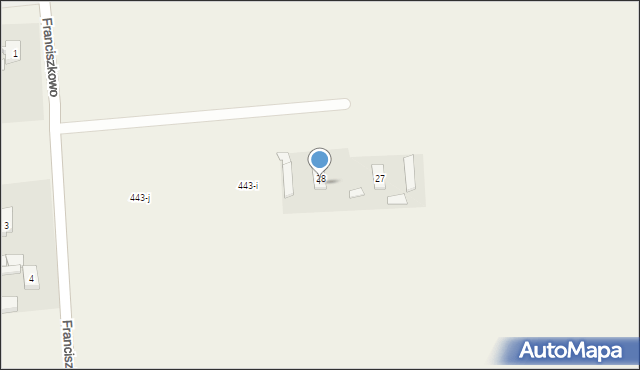 Franciszkowo, Franciszkowo, 28B, mapa Franciszkowo