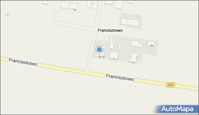 Franciszkowo, Franciszkowo, 6, mapa Franciszkowo