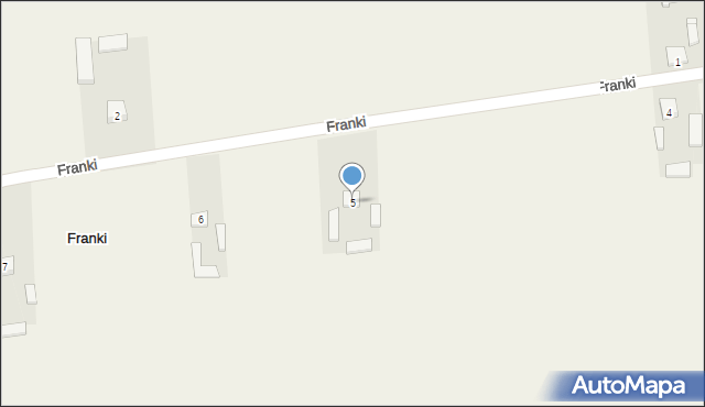 Franki, Franki, 5, mapa Franki