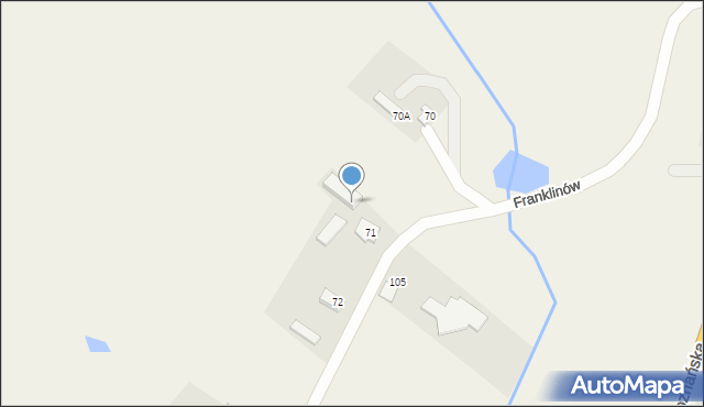 Franklinów, Franklinów, 71a, mapa Franklinów