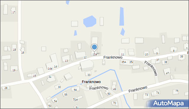 Franknowo, Franknowo, 11a, mapa Franknowo