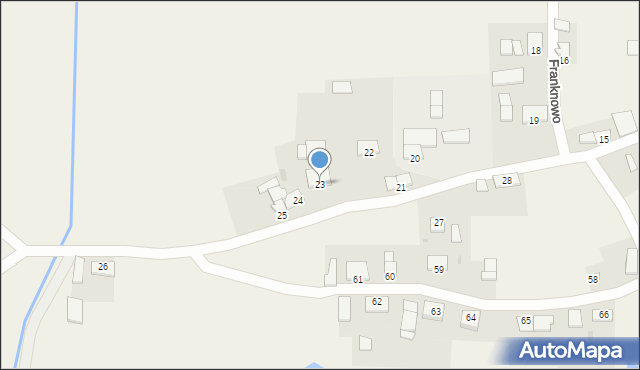 Franknowo, Franknowo, 23, mapa Franknowo