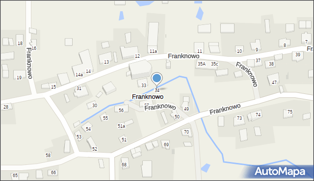 Franknowo, Franknowo, 34, mapa Franknowo
