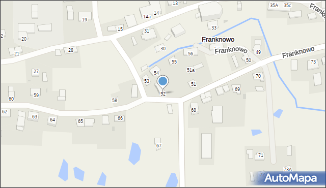 Franknowo, Franknowo, 52, mapa Franknowo