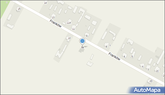 Franków, Franków, 9a, mapa Franków