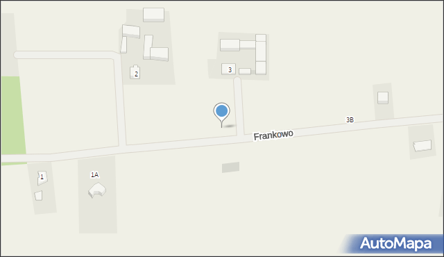 Frankowo, Frankowo, 3d, mapa Frankowo