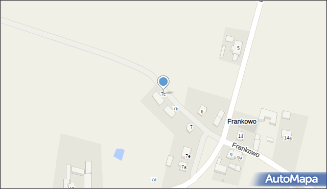 Frankowo, Frankowo, 7c, mapa Frankowo