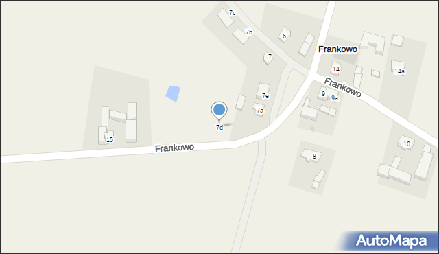 Frankowo, Frankowo, 7d, mapa Frankowo