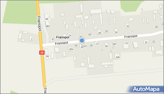 Franopol, Franopol, 42, mapa Franopol