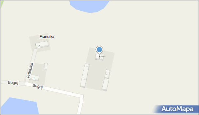 Franulka, Franulka, 3, mapa Franulka