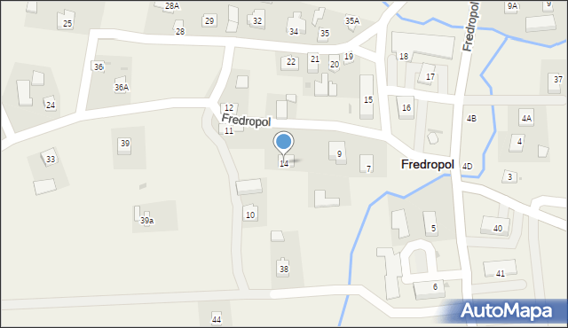 Fredropol, Fredropol, 38A, mapa Fredropol