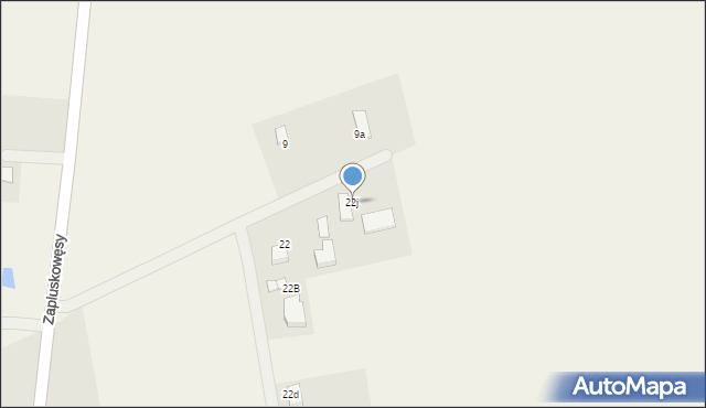 Frydrychowo, Frydrychowo, 22j, mapa Frydrychowo
