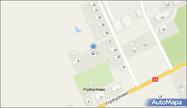 Frydrychowo, Frydrychowo, 8a, mapa Frydrychowo