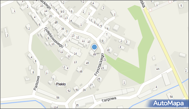 Frysztak, Frysztackiego Mikołaja, 44, mapa Frysztak