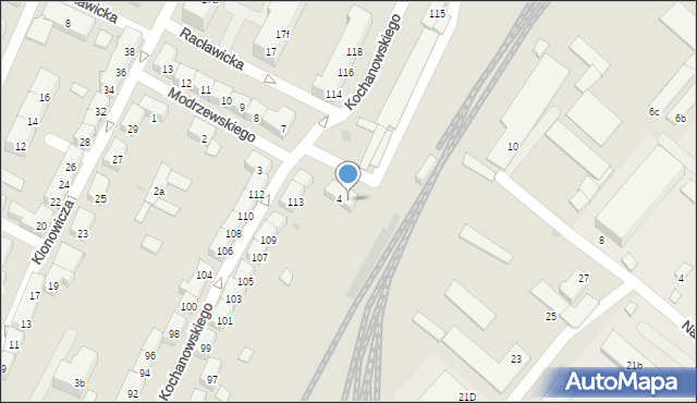 Gdańsk, Frycza-Modrzewskiego Andrzeja, 5, mapa Gdańska