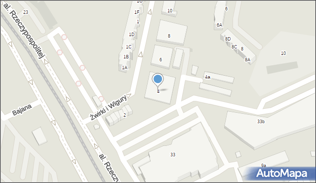 Gdańsk, Franciszka Żwirki i Stanisława Wigury, 4, mapa Gdańska